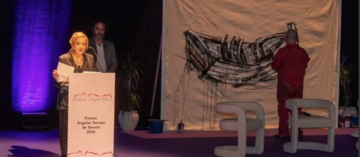 Imagen de la presentación de la Fundación y el Premio de Novela Ángeles Terrazo el pasado 2 de febrero