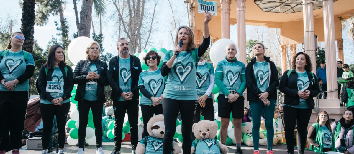 Imagen de la alcaldesa de Castellón tomada este domingo