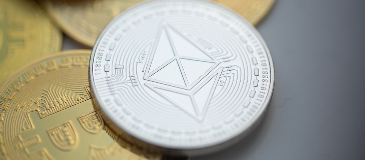 Imagen de archivo de unas criptomonedas