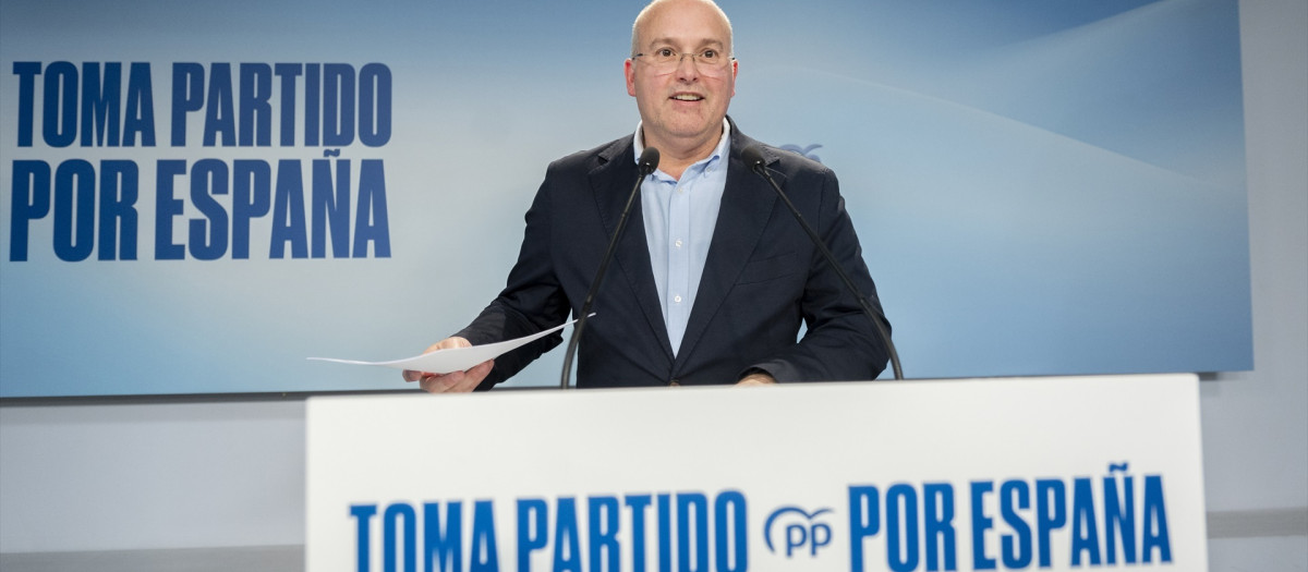 El secretario general del PP, Miguel Tellado
