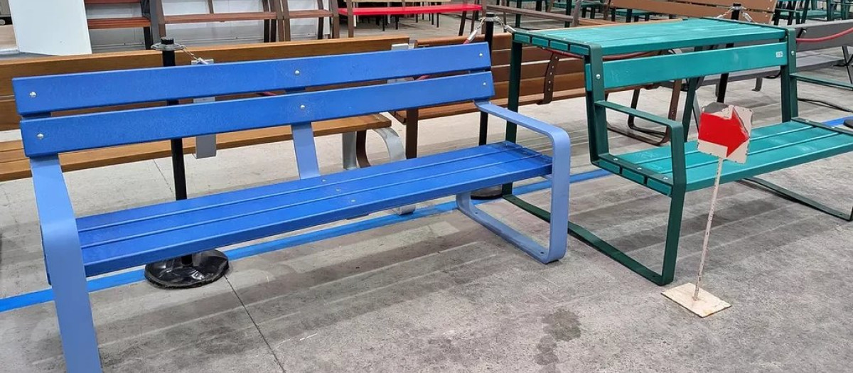 Los nuevos bancos de colores para Madrid