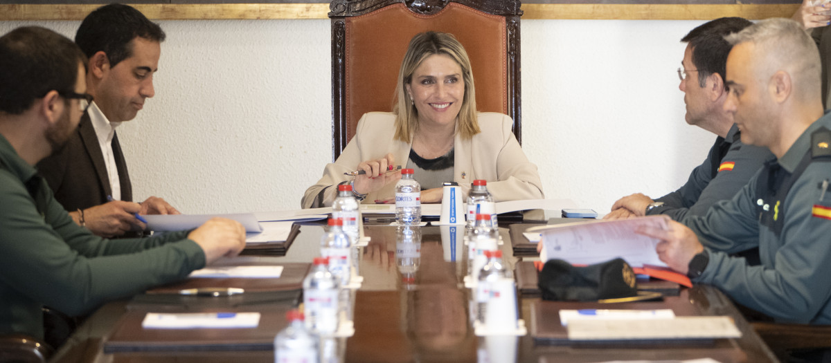 Reunión de Marta Barrachina con la Guardia Civil