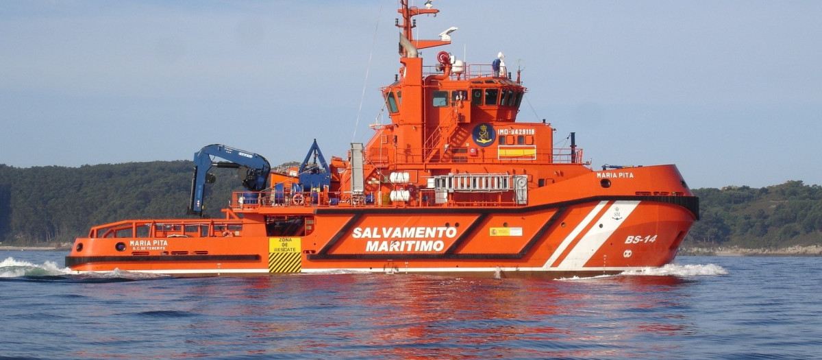 (Foto de ARCHIVO)
Remolcador 'María Pita' de Salvamento Marítimo

REMITIDA / HANDOUT por SALVAMENTO MARÍTIMO
Fotografía remitida a medios de comunicación exclusivamente para ilustrar la noticia a la que hace referencia la imagen, y citando la procedencia de la imagen en la firma
31/3/2020