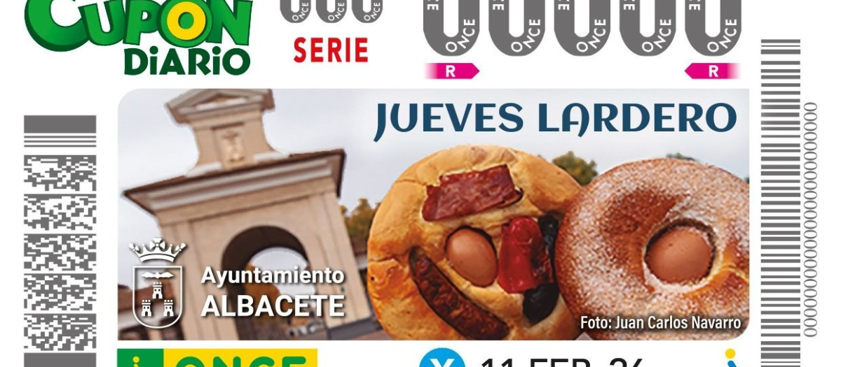 Cupón de la ONCE del Jueves Lardero