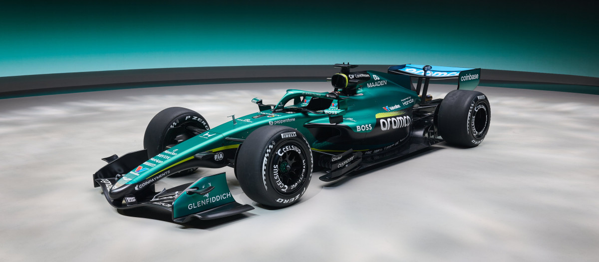 Primera imagen del AMR26, coche de Fernando Alonso para la nueva temporada