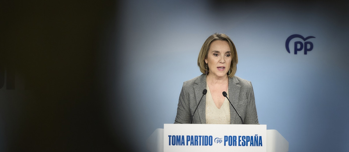 (La vicesecretaria de Regeneración del Partido Popular, Cuca Gamarra
