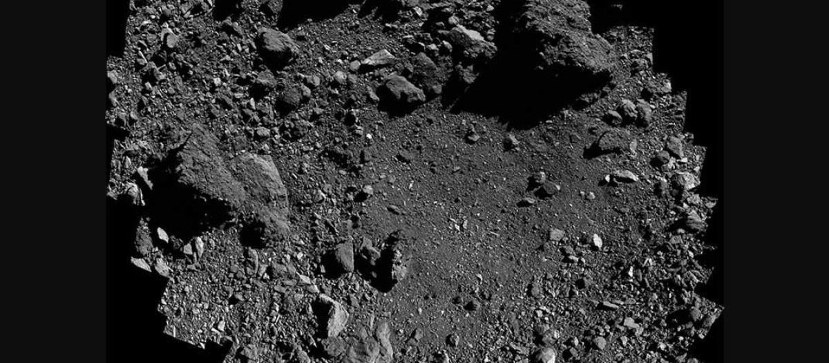 (Foto de ARCHIVO)
Zona de toma de muestras Nightingale en el asteroide Bennu