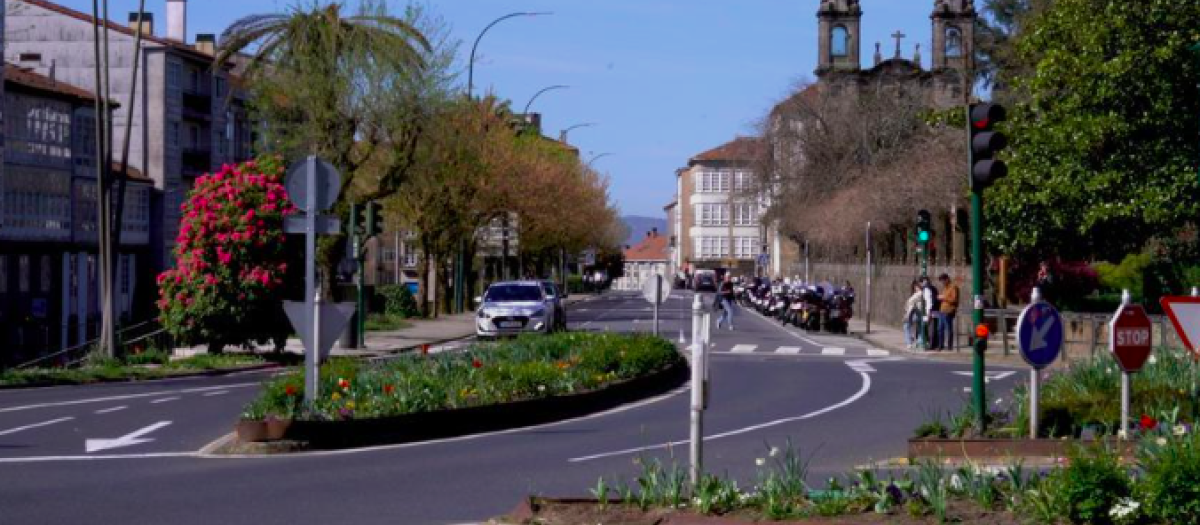 Calle Juan Carlos I en Santiago