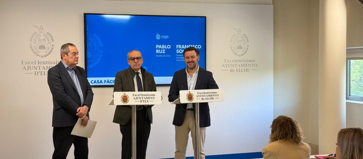 Imagen del alcalde de Elche, Pablo Ruz, tomada este martes