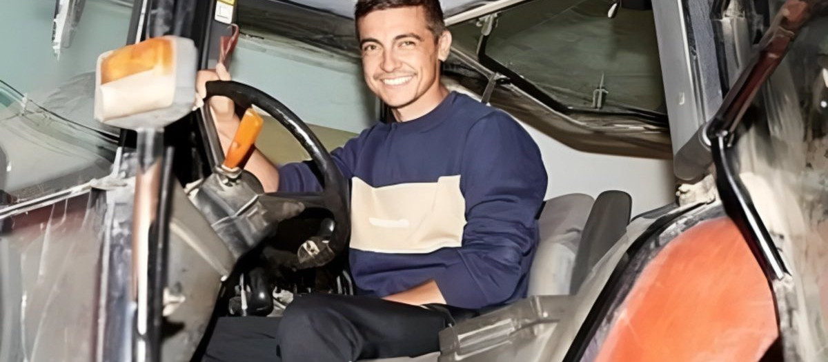 El joven agricultor, David Lafoz en una imagen de archivo