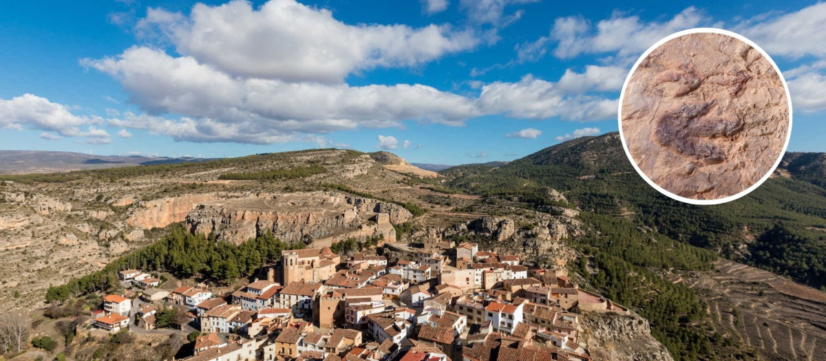 Imagen de Alpuente, municipio de Valencia con huellas de dinosaurios
