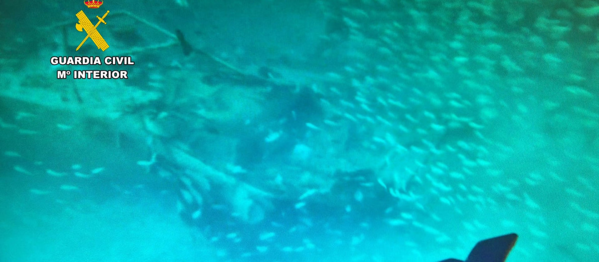 Captura realizada por los submarinistas de la Guardia Civil