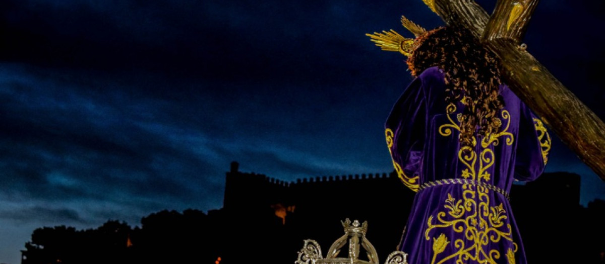 Imagen de archivo de una procesión de la Semana Santa de Sagunto, en Valencia