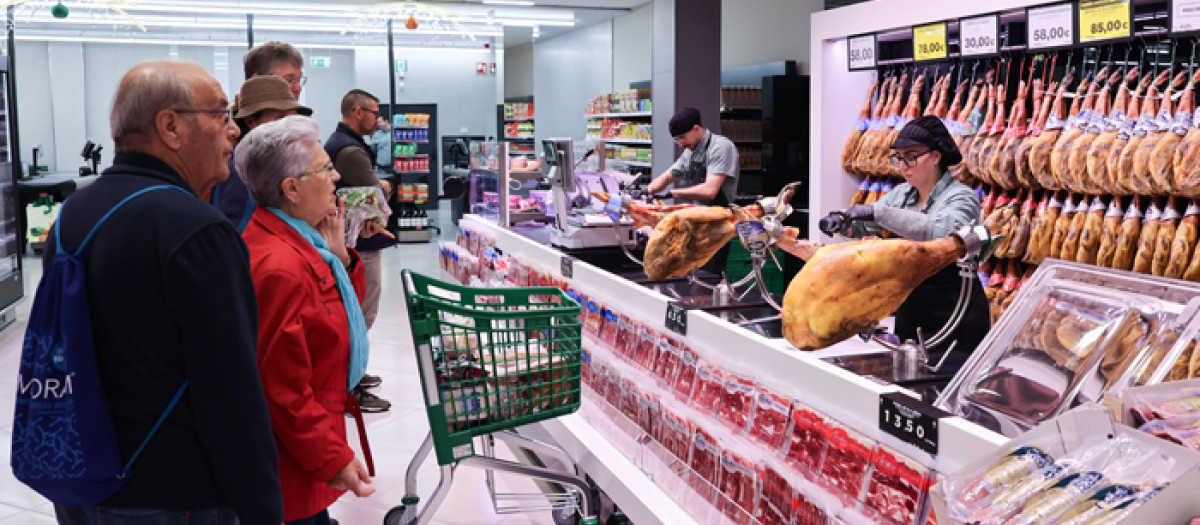 Imagen tomada en un supermercado de Mercadona
