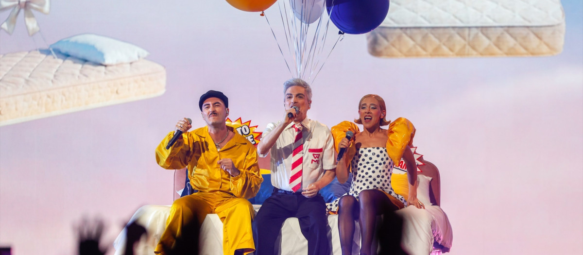 Miranda! & bailamamá durante la segunda final del Benidorm Fest 2026