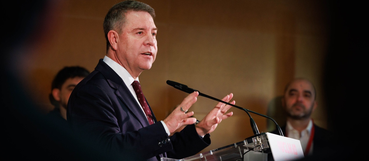 El presidente de Castilla-La Mancha, Emiliano García-Page, en Talavera