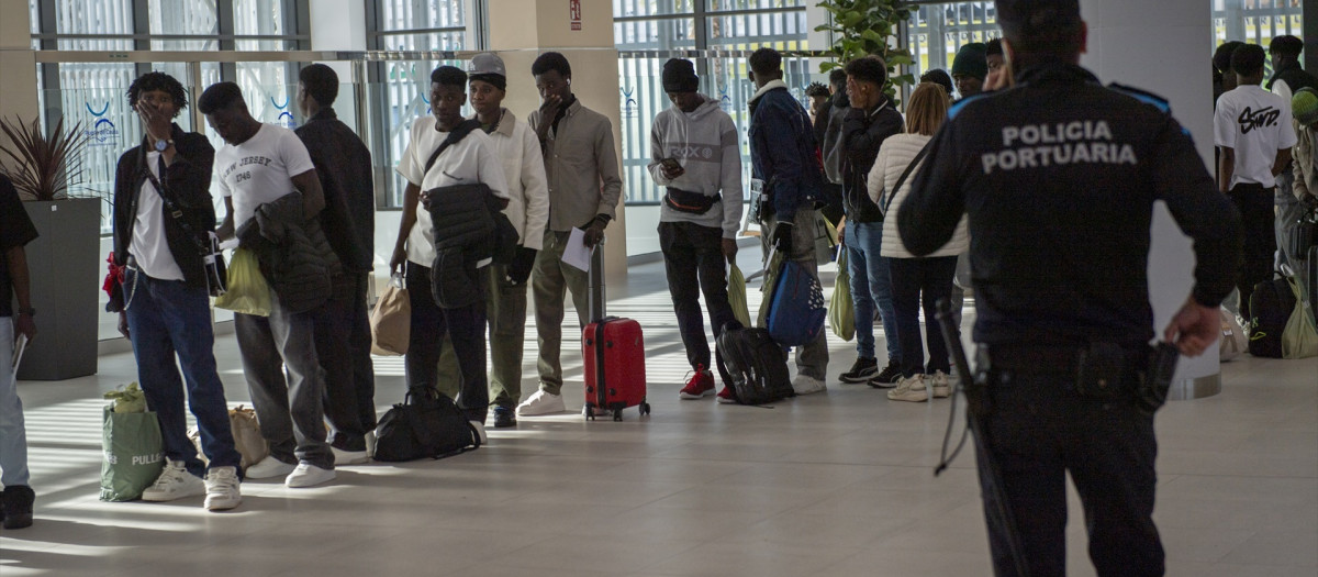 Salida extraordinaria de personas inmigrantes desde el CETI de Ceuta