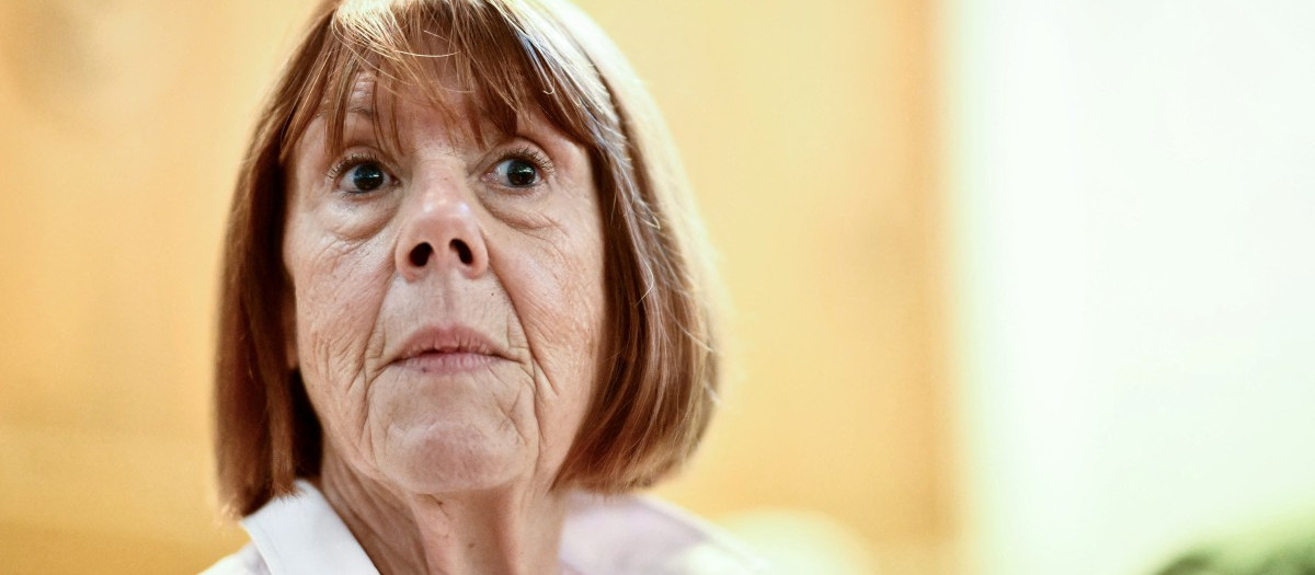 Gisele Pelicot reacts as she attends during the appeal trial in the Mazan rape case, at the Nimes courthouse, southern France, in Nimes, on October 7, 2025. Frenchwoman Gisele Pelicot, whose ex-husband recruited dozens of strangers to rape and sexually assault her while drugged, attended court on October 6, 2025 for an appeal by one man who insisted he "never intended" to rape her. Last year, Husamettin Dogan, 44-year-old, was sentenced to nine years in prison for raping Gisele Pelicot after her then husband invited him online to abuse her. Dogan argues that he was misled into believing she had consented. (Photo by Christophe SIMON / AFP)