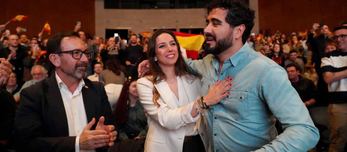 El partido Se Acabó la fiesta (SALF) celebra un acto electoral, con la presencia de su líder nacional, Alvise Pérez