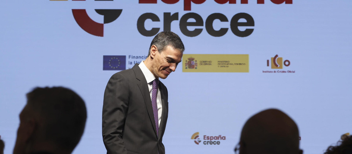 Pedro Sánchez en la tercera presentación de España Crece