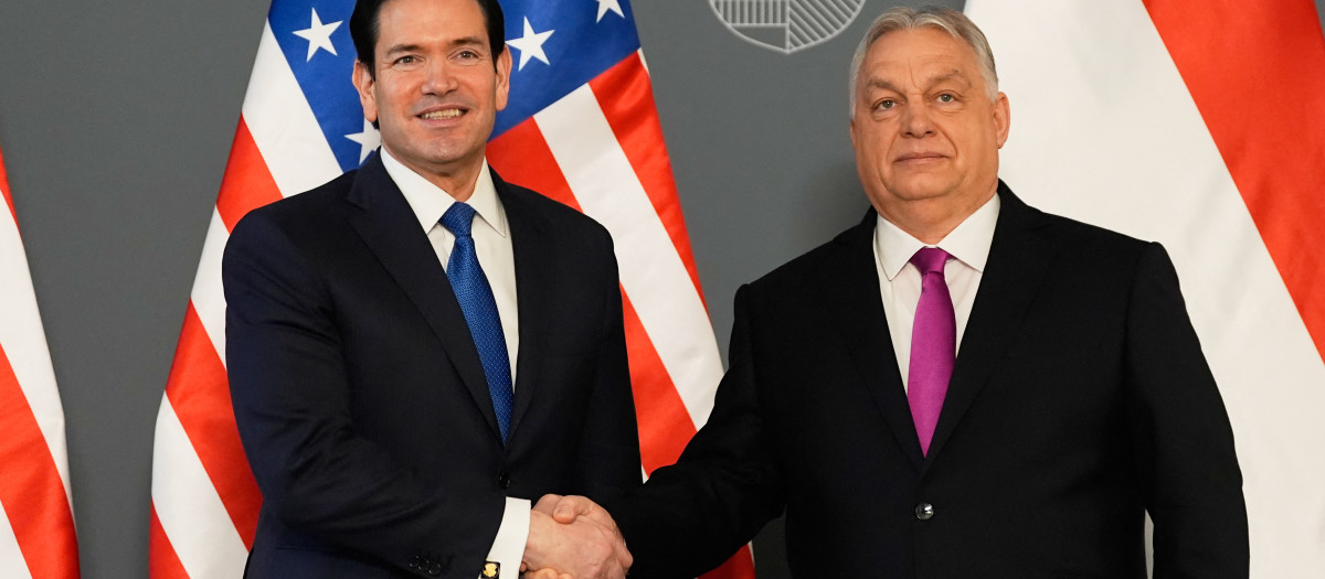 El secretario de Estado Marco Rubio y el primer ministro húngaro Viktor Orbán
