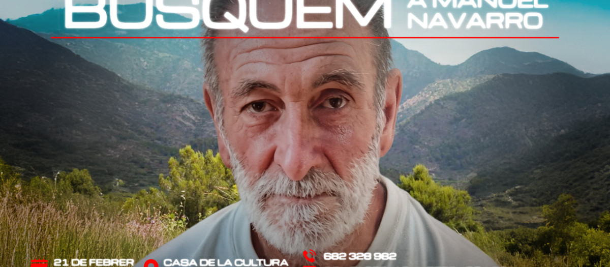 Imagen del cartel de la batida organizada por 'À Punt et busca'