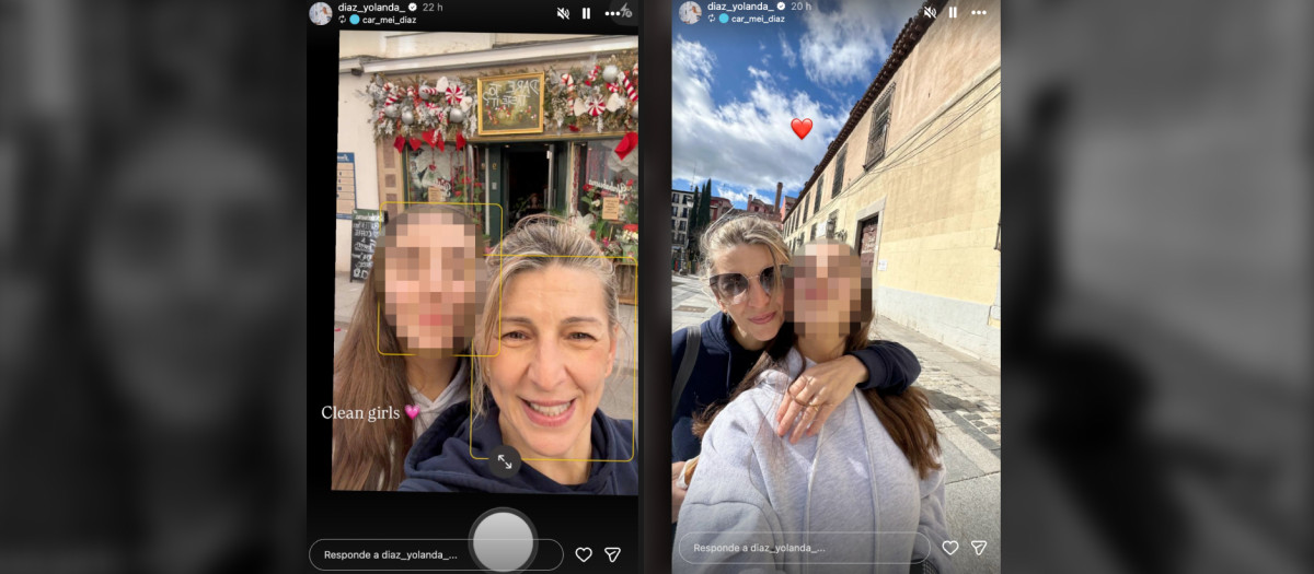 Yolanda Díaz y su hija