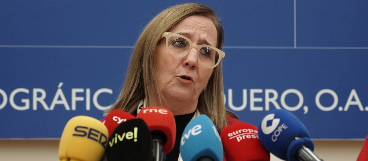 La presidenta de la Confederación Hidrográfica del Duero (CHD), María Jesús Lafuente, en una imagen de archivo