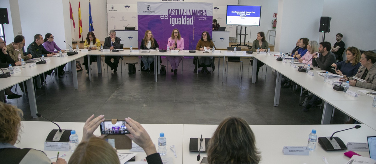 La consejera de Igualdad, Sara Simón, ha presidido la Mesa Técnica contra la Trata con Fines de Explotación Sexual, en la sede del Archivo Regional de Castilla-La Mancha.

REMITIDA / HANDOUT por JCCM/A.PEREZ HERRERA
Fotografía remitida a medios de comunicación exclusivamente para ilustrar la noticia a la que hace referencia la imagen, y citando la procedencia de la imagen en la firma
18/2/2026