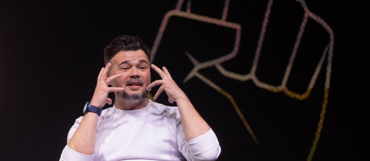 Imagen de Gabriel Rufián tomada este miércoles en Madrid