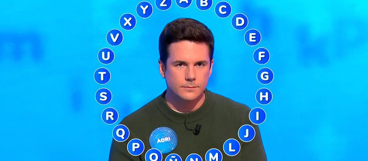 Adrián Soler en el programa de Pasapalabra