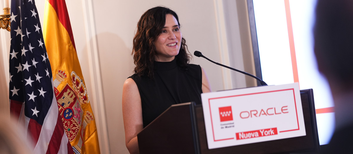 La presidenta de la Comunidad de Madrid, Isabel Díaz Ayuso