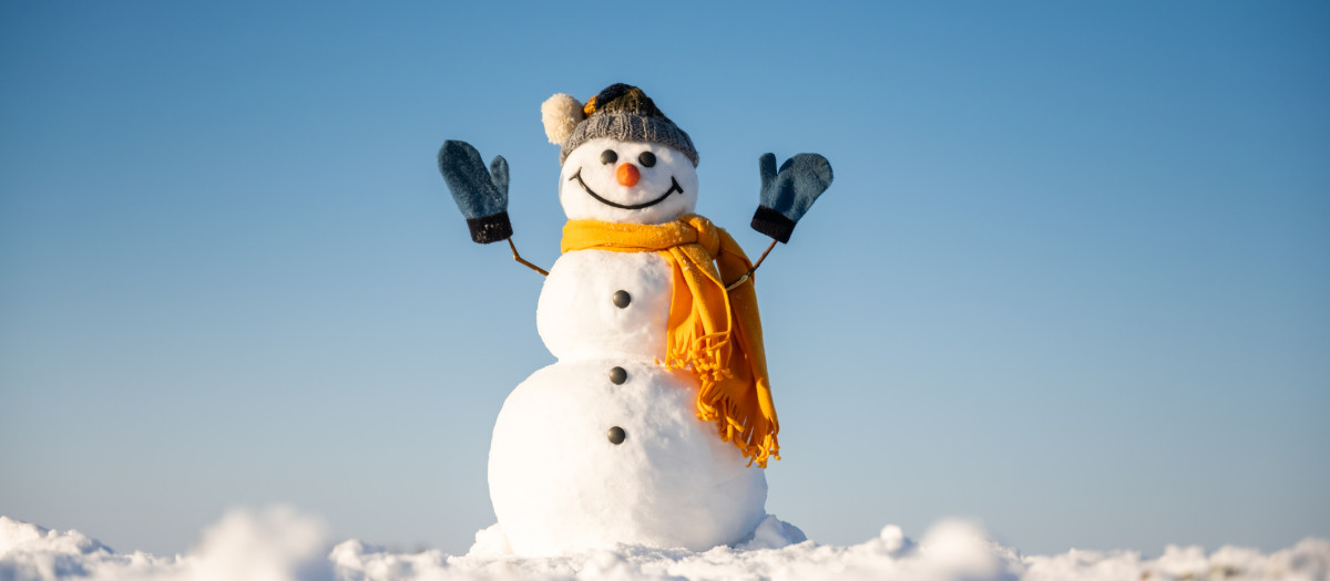 Imagen de archivo de un muñeco de nieve