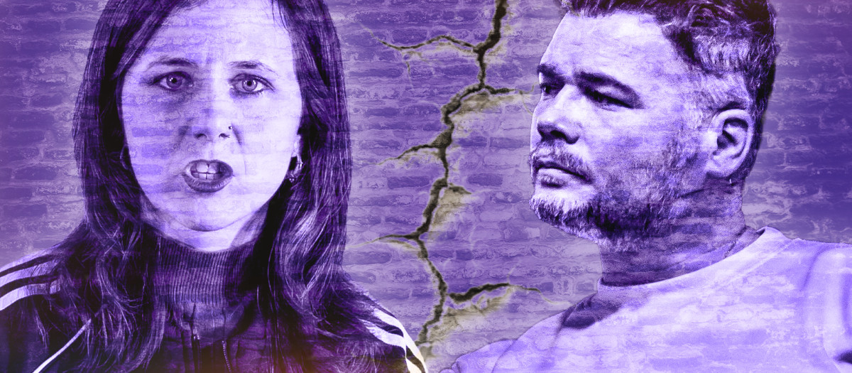 Fotomontaje de Ione Belarra y Gabriel Rufián