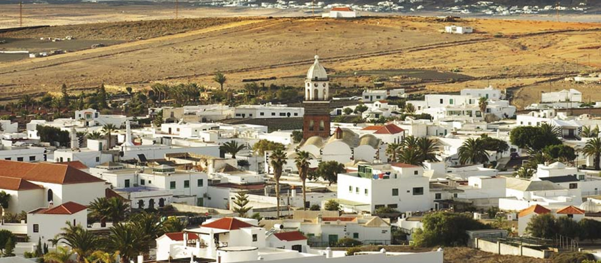 Vista general de Teguise, en la isla de Lanzarote