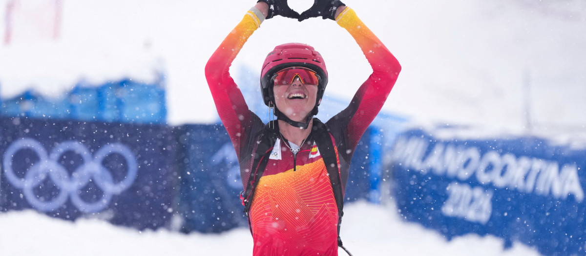 Ana Alonso Rodríguez celebra su bronce en los Juegos Olímpicos 2026
