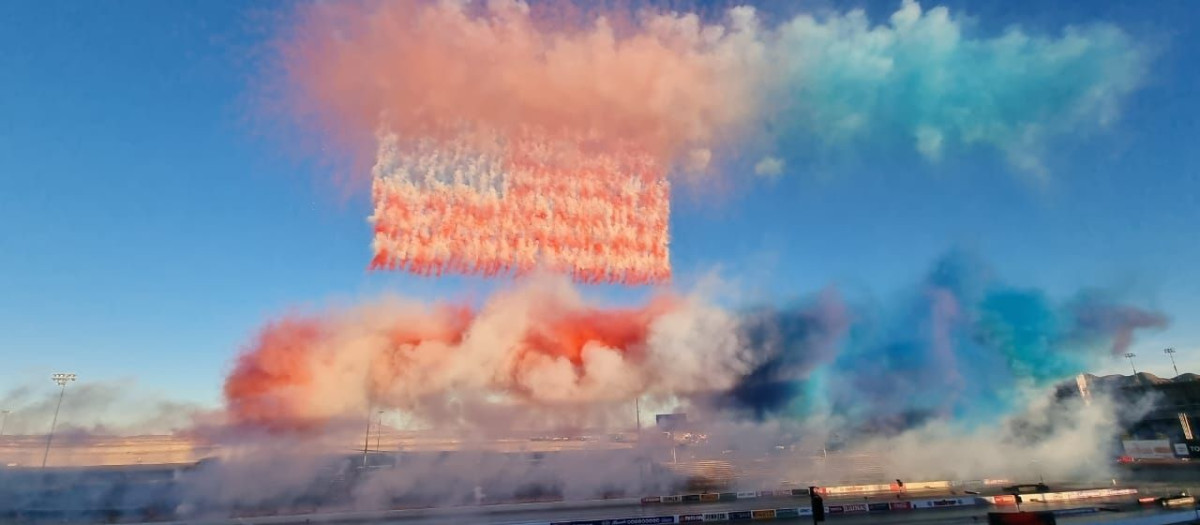 Imagen de la mascletà que ha ganado el Récord Guiness en Las Vegas