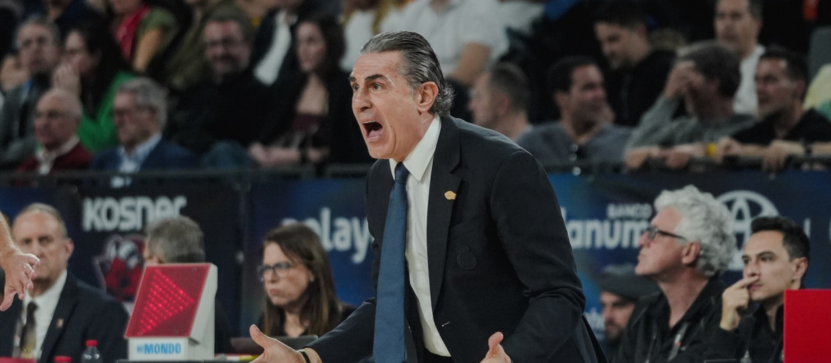 Sergio Scariolo, durante la final de la Copa del Rey