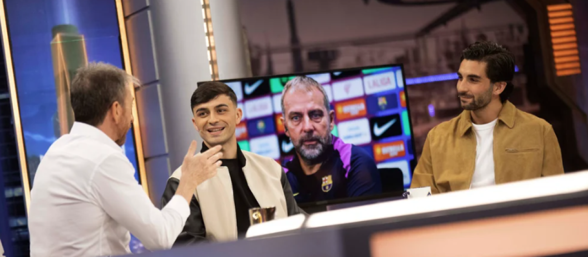 Pedri y ferran en el hormiguero