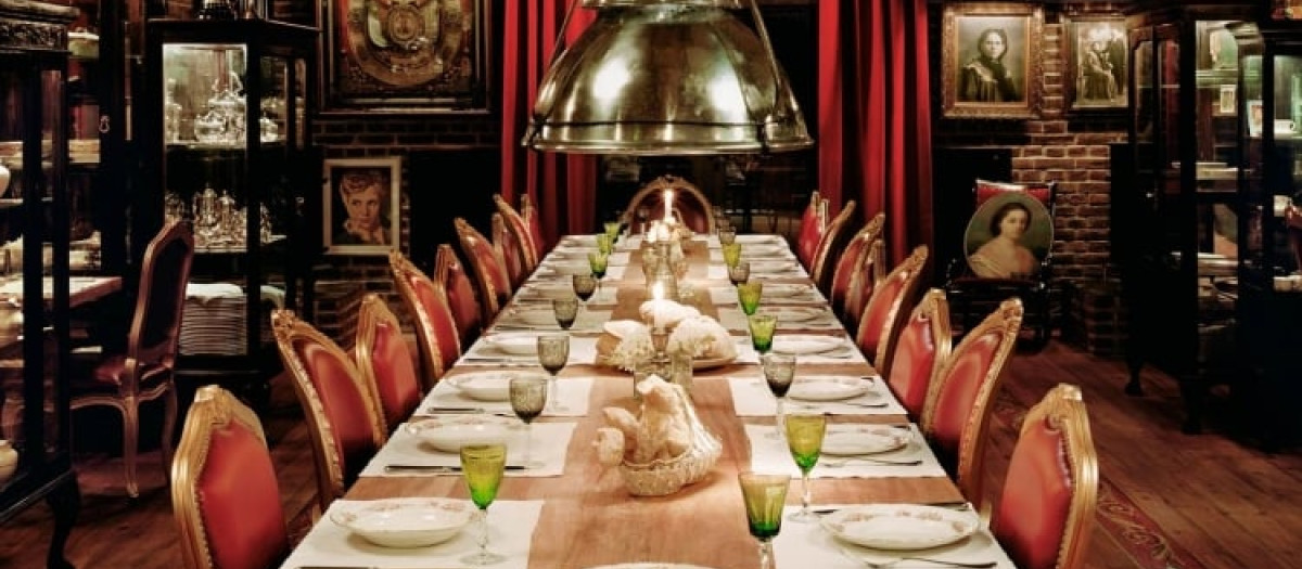 Comedor de uno de los  restaurantes del hotel Faena de Buenos Aires