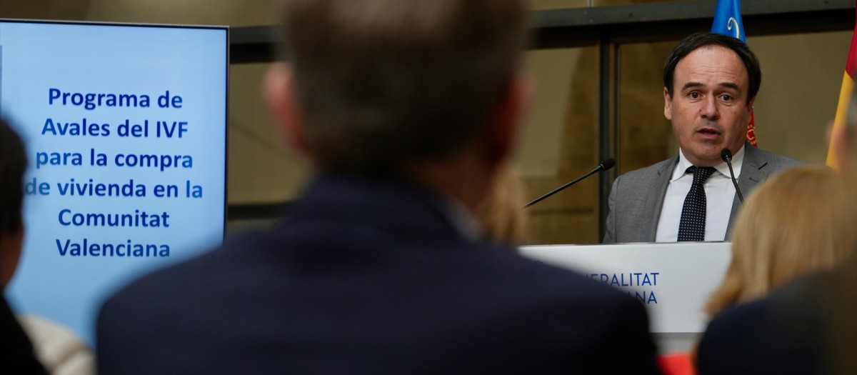 Imagen tomada este martes del presidente de la Generalitat Valenciana, JUanfran Pérez Llorca