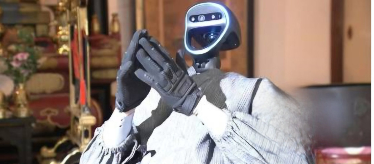 Monje robótico impulsado por inteligencia artificial «Buddharoid»