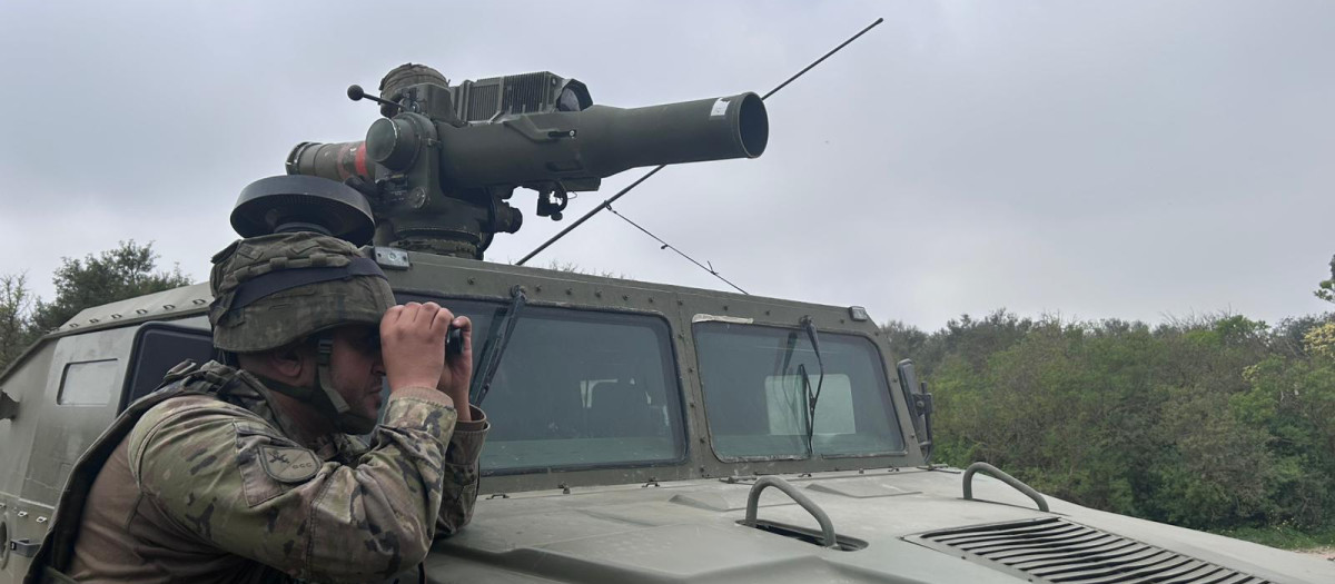 En la ciudad autónoma de Melilla, despliegue de una sección del  Tercio “Gran Capitán”, 1º de la Legión, para realizar misiones de control de zona
