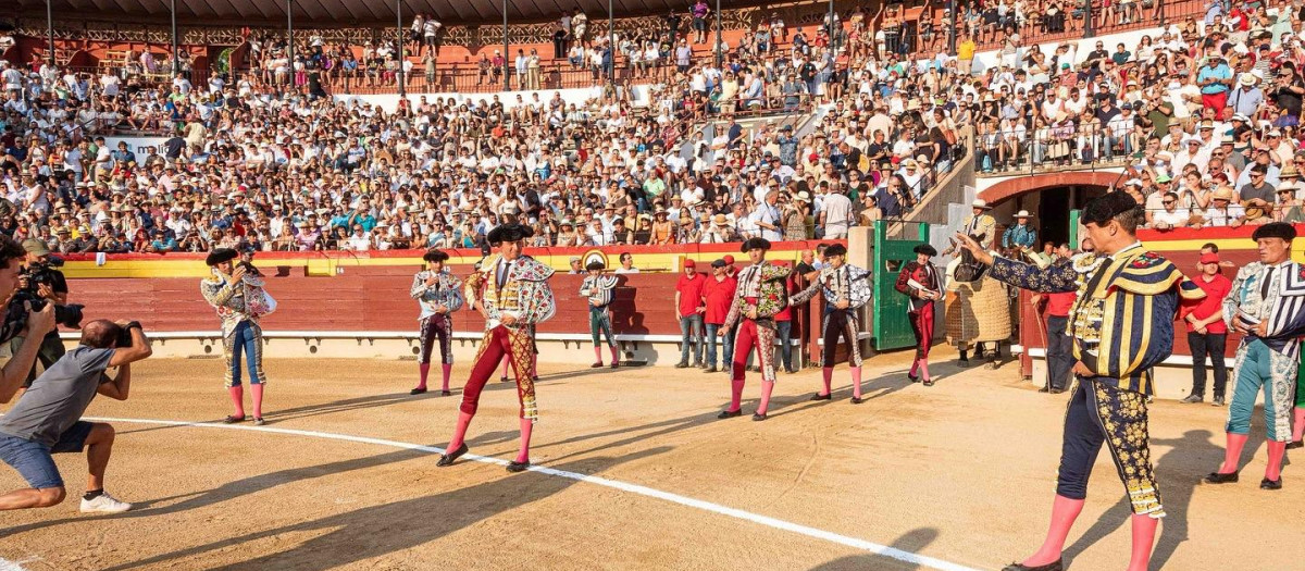 Imagen de una corrida en la plaza de toros de Castellón