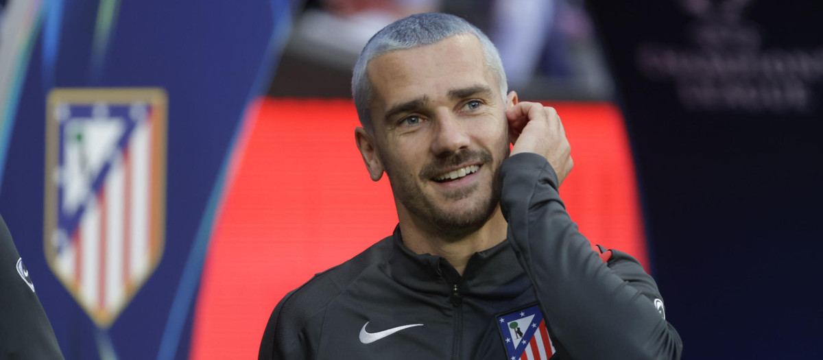 Antoine Griezmann, durante el Atlético de Madrid - Brujas