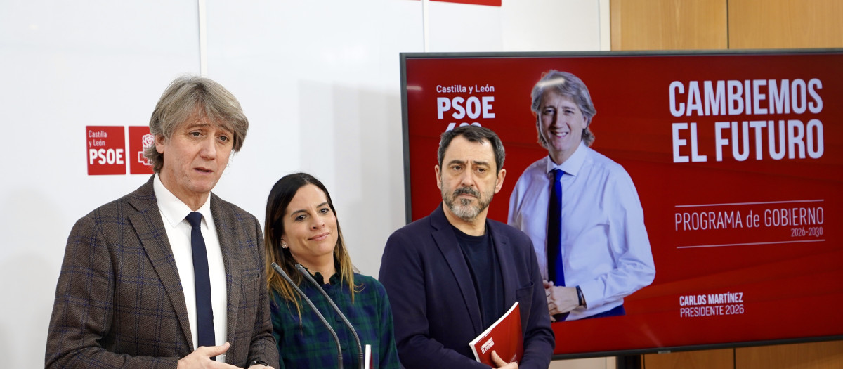 El candidato del PSOE a la Presidencia de la Junta, Carlos Martínez, presenta su programa de gobierno para las elecciones autonómicas del 15 de marzo