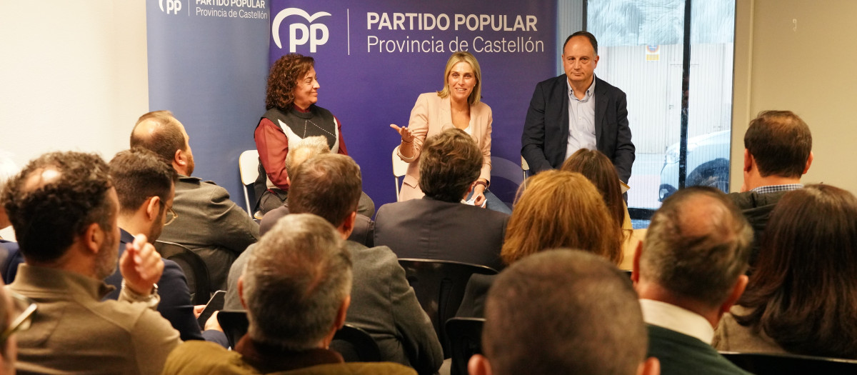 Imagen de Marta Barrachina durante la Junta Directiva Provincial del Partido Popular de Castellón