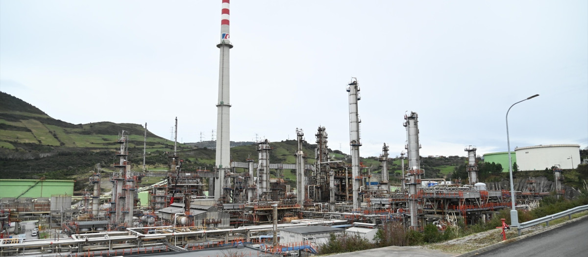 Instalaciones de Petronor, en Muskiz, Vizcaya
