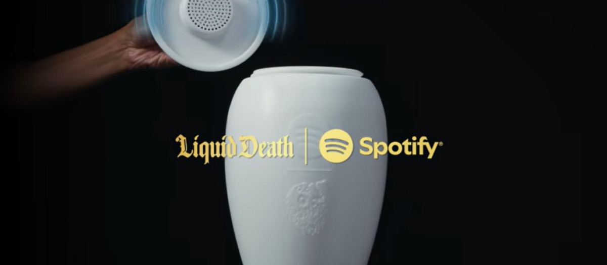 La urna funeraria-altavoz de Spotify