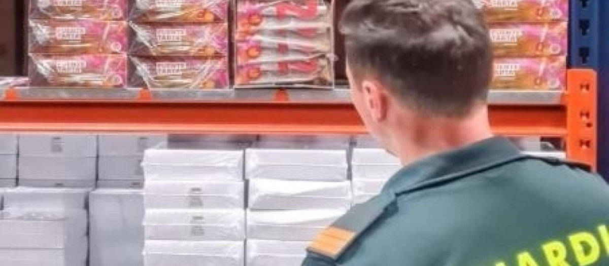 Imagen de la operación de la Guardia Civil